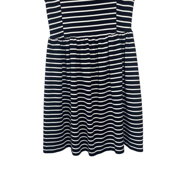 Peter Son X Design Nation Black/White Striped Crew Neck Flare Dress Sz XS - Picture 5 of 9